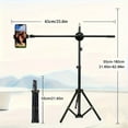thumbnail image 3 of Dual-Phone Tripod for Live Streaming, Meetings, Travel - Sturdy Iron, Adjustable to 67", Portable Foldable Stand for Hiking, 3 of 11