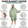 thumbnail image 5 of Wearable Oversized Blanket,Green Christmas Tree Pattern Wearable Blanket Hoodie for Adults,Cozy Hooded Blankets with Super Pockets,Super Warm Fuzzy Pullover for Women & Men, 5 of 6