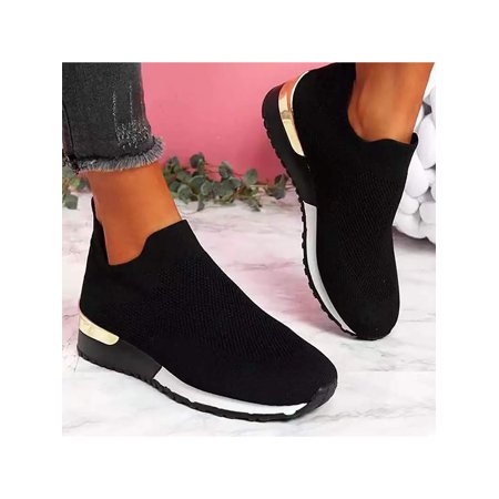 

Zodanni Womens Casual Athletic Slip on Sneakers Lightweight Comfort Walking Shoes