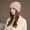 Pink, variant on 1pcs Korean Fashion Bright Diamond Women's Warm Pullover Winter Thickened Ear Protection Hat Suitable for Daily Commuting, Park Strolls, Shopping, Outdoor Activities