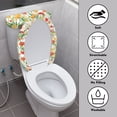 thumbnail image 3 of HELLHERO Rabbit in Basket with Tulips Toilet Lid Cover Set Machine Washable for Gift Dust-Proof Toilet Seat Cover Replacement, 3 of 8