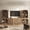Jagger Camel 1C2F, variant on BELLEZE 6-Piece Modular TV Stand, Entertainment Center with Double-Arc Wood Door and Storage Hutch Cabinets, Classic Modern Media Console Table for Living Room Dining Room (Ebony)