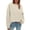 Beige, variant on Women's Oversized Crewneck Fleece Sweatshirt Long Sleeve Pullover Casual Loose Winter Tops with Soft Cozy Lining Trendy Fall Outfits Army Green L