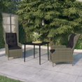thumbnail image 1 of vidaXL 3 Piece Garden Dining Set Brown, 1 of 4