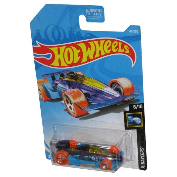 Hot Wheels X-Raycers 6/10 (2017) Blue & Purple Carbide Toy Car 149/250