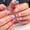 JML485 (glue type), variant on Europe, America wear armor American Independence Day almond nail blue and red star plaid flag fireworks removable fake nail piece