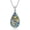 Abalone Shell Bee Necklace, variant on DOLIOX Bee Necklace Queen Bee Pendant Honeycomb 925 Sterling Silver Crown Jewelry Gifts for Women
