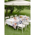 thumbnail image 4 of Outdoor Tablecloths with Umbrella Hole & Zipper, Spring Floral 54x80 Inch Tablecloth Rectangle, Elegant Flowers Farmhouse Botanical Waterproof Table Cloth, Patio/Pool/Picnic Table Covers, 4 of 8