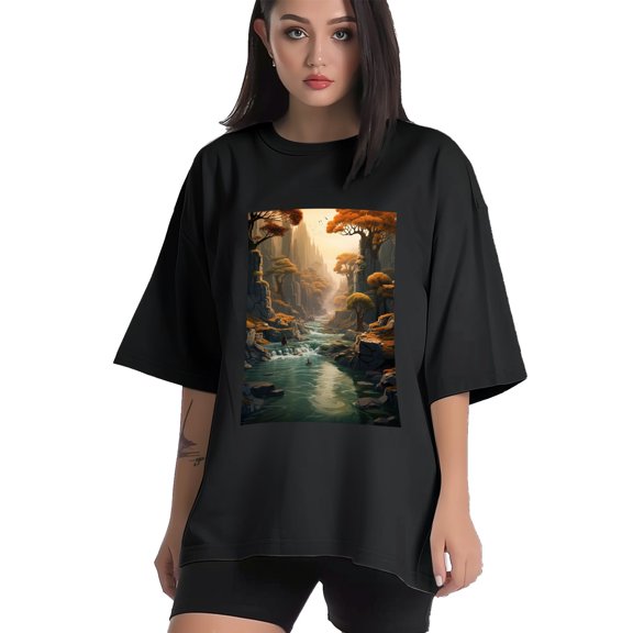 Plus Size Shirt for Women Black Tops for Women Short Sleeves Shirt for Women Rivers T Shirt Crewneck Shirt for Women XS