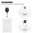 thumbnail image 5 of 10x Clear ID Card Badge Holder Hard Plastic Protector Vertical Slim Protect Case, 5 of 9