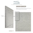 thumbnail image 6 of Transolid Swk483696 Saramar 48" W X 36" D X 96" H Three Panel Shower Wall Kit - Grey Beach, 6 of 7