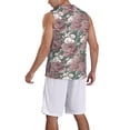 thumbnail image 2 of Sikiie Rose Flowers Basketball Jersey Reversible Men's Mesh Athletic Sports Shirts Training Practice S-4XLX-Large, 2 of 6