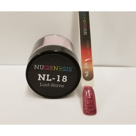 NUGENESIS Nail Color Dip Dipping Powder 1.5oz/43g jar - NL18 LUST HAVE