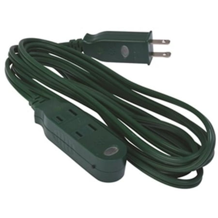

SmartCord Safety 3-Outlet Holiday Extension Power Cord w/ Heat-Sensing Alarm Green 6-Foot