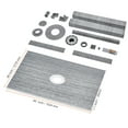 thumbnail image 2 of KFFKFF Shower Curb Kit and Shower Pan Kit, 60x48" with 2-inch Central Flange, PVC Waterproof., 2 of 8