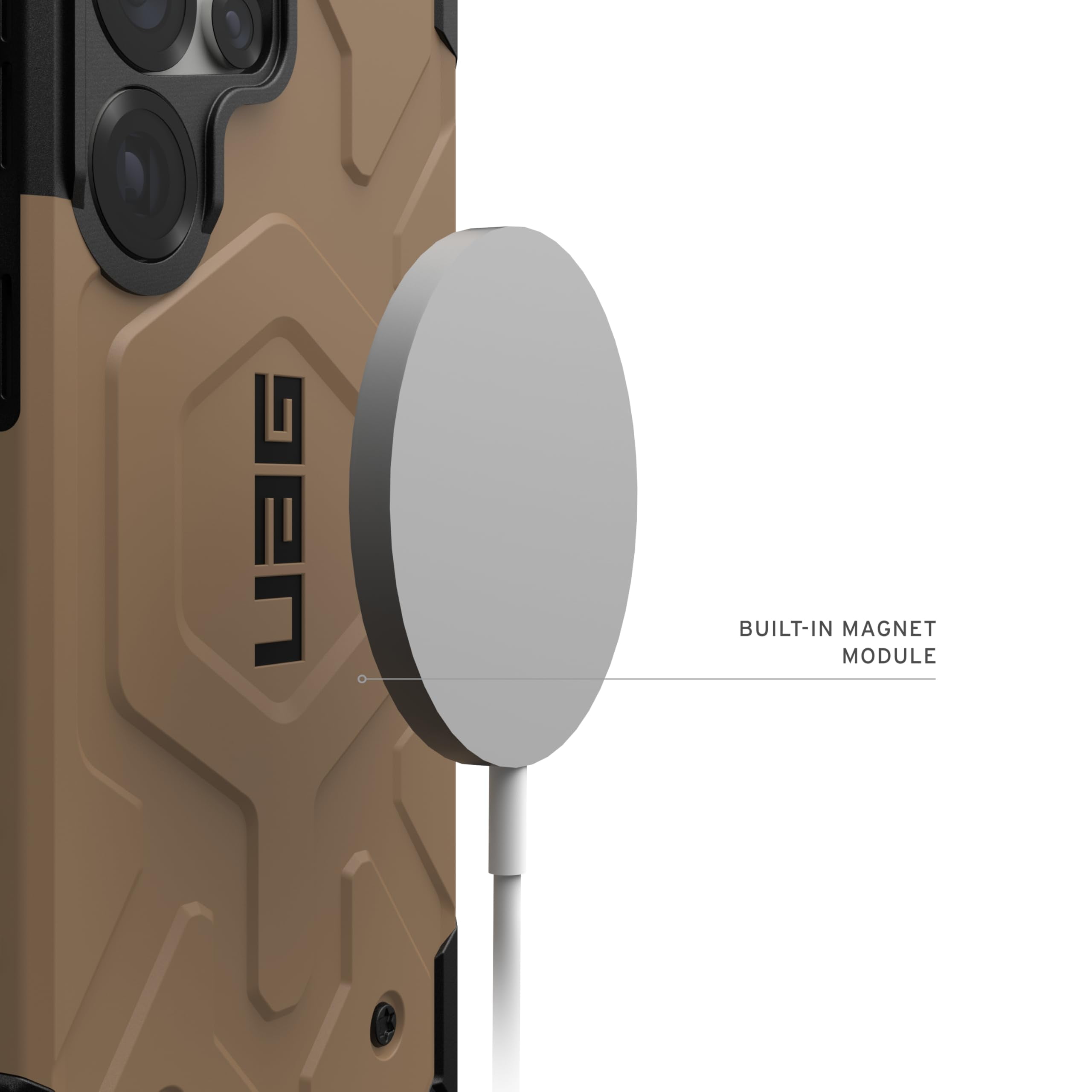 UAG Samsung Galaxy S25 Ultra Case 6.8" Pathfinder - Compatible with Magnetic Charging Armor Shell Impact-Resistant Rugged Military Grade Protective Cover, Dark Earth