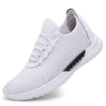 thumbnail image 3 of Men Sweat-Free Casual Walking Shoes, summer ventilated mesh sports sneakers with cool feeling. Cushioned footbed effectively relieves foot fatigue after long walking., 3 of 5