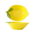 thumbnail image 1 of tamizeot Ceramic With Design, for Leaf-Decorated Kitchen Safe, Color-Fast And Kitchen Dish Lemon Bowl, 1 of 2