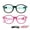 Blue Black+Purple, variant on Kids Blue Light Blocking Glasses 2 Pack Square Flexible Frame UV400 Protection Anti Blue Ray Computer Glasses Anti Glare Eyewear for Boys Girls Age 3-12 (Blue Black+Pink)