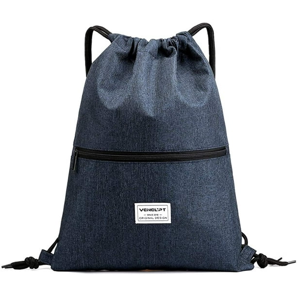 Gym Sack Drawstring Backpack WaterResistant Drawstring Bucket Bag Light