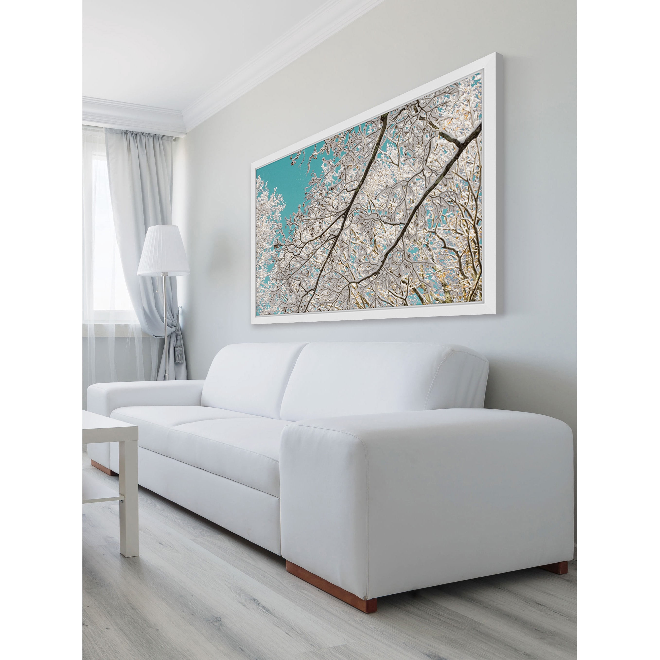 "Frosted Branches" Framed Painting Print