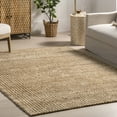 thumbnail image 3 of nuLOOM Teresia Casual Handwoven Jute Area Rug, 7' 6" x 9' 6", Teresia Natural, 3 of 9