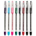 thumbnail image 3 of Pentel RSVP Original Ballpoint Pen, (0.7mm) Fine Line, Assorted Ink Colors, Clear Barrel, 8 Pack with Bonus Black Ink Pen, 3 of 6