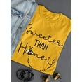 thumbnail image 3 of Sweeter Than Honey Bumblebee T-Shirt Women -Smartprints Designs, Female x-Large, 3 of 4