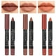 thumbnail image 1 of ZHAOCHENG Juego de 3 lápices labiales mate color nude beige, marrón claro oscuro, amarillo y lápiz labial, delineador de labios en barra, lápiz labial de larga duración, resistente al agua 24 horas, b, 1 of 5
