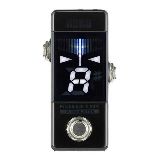 Korg Pitchblack X, afinador de pedal de guitarra de 1/4 pulgadas (PBXMINI)