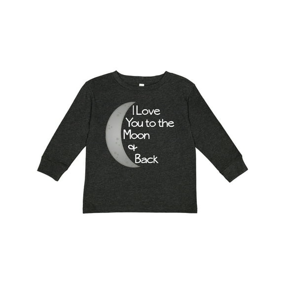 Inktastic I Love You to the Moon & Back. Boys or Girls Long Sleeve Toddler T-Shirt