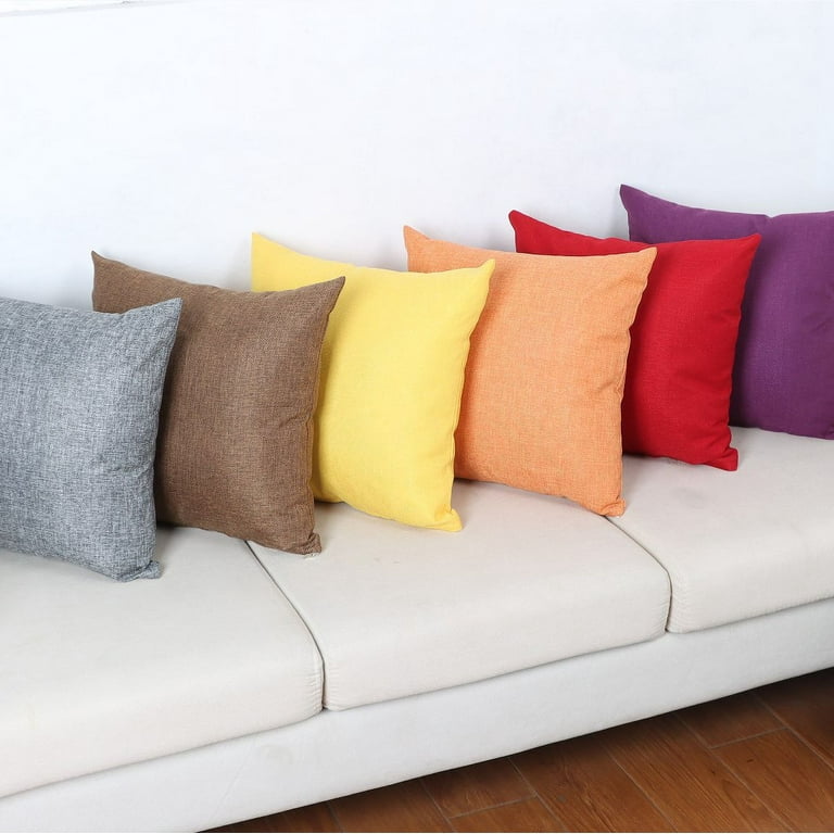 Dtwnek Linen Throw Pillow Covers Accent Cushion Cover Decorative