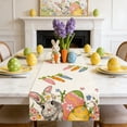 thumbnail image 4 of Wooowa Easter Festival Theme Table Runner with Bunny Egg Floral Print, for Holiday Party Dining Table and Home Scene Decoration, 4 of 6