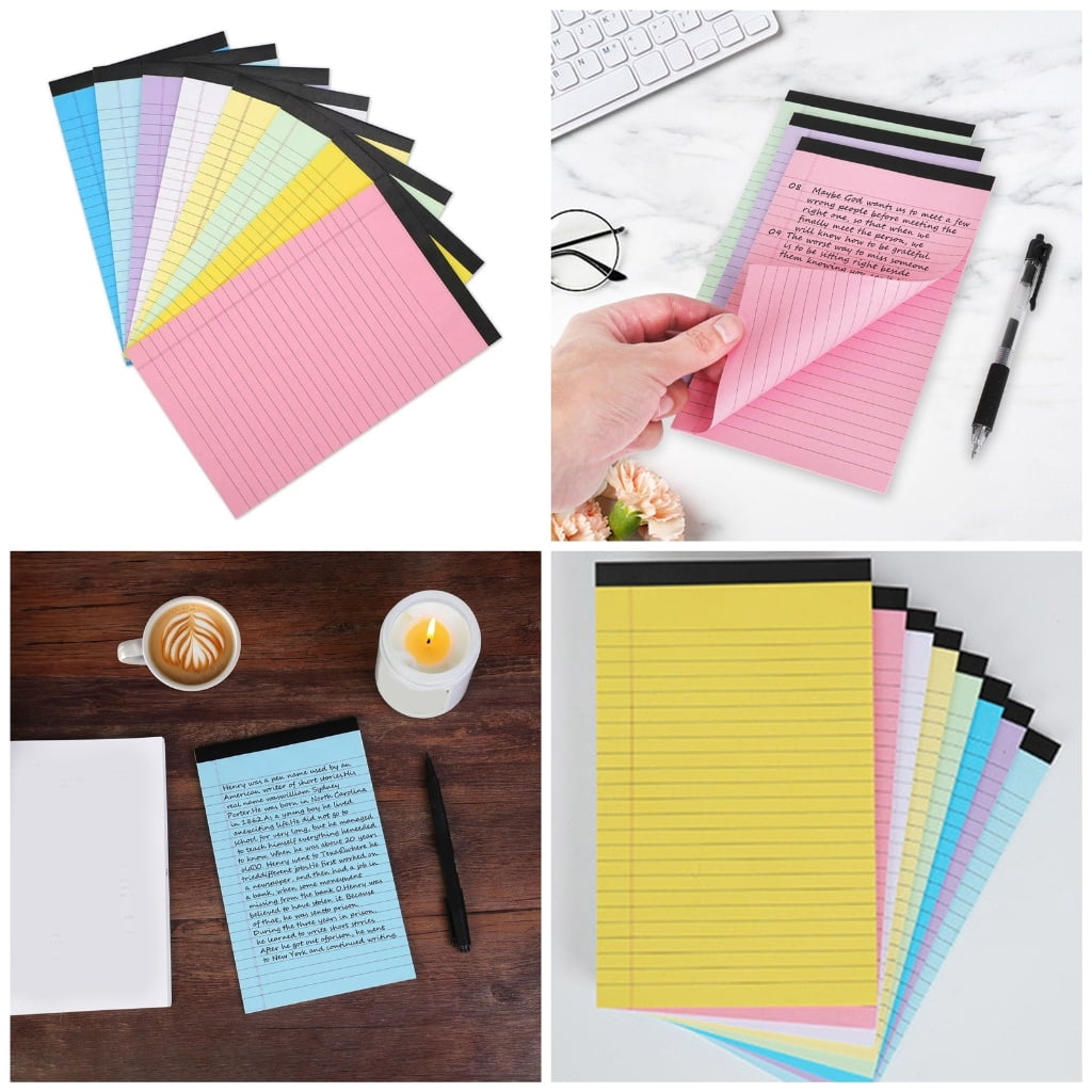 Jesscasday 8 Pcs Small Notepads Pocket Notebook Memo Pads Tear Offs Notepads Lined Paper Pad