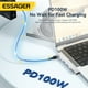 thumbnail image 5 of Essager USB Hub 5 en 1 de alta velocidad para MacBook Pro/Air 2018 - 2022 (Plata), 5 of 8