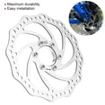 thumbnail image 4 of Rotor de Freno para bicicletas de Montaña, Adaptador de Brida de Rotor de Disco de Freno de Bujes Roscados de 160 mm Con 6 pernos, 4 of 7