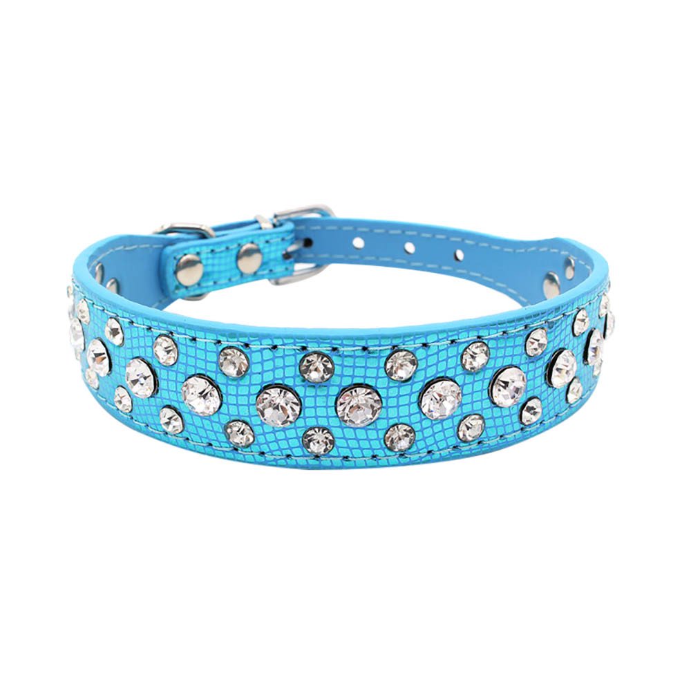 Miarhb Rhinestones Dog Collar Exquisite Adjustable Diamond Dog Puppy