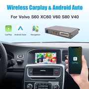 Wireless Carplay Android Auto interface adapter For Volvo S60/XC60/V40/V60 2015-2019 Globe button
