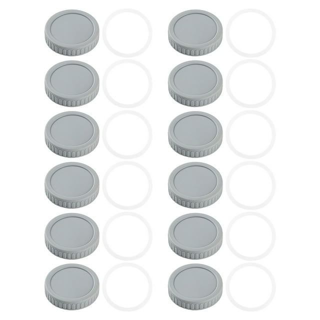 Couvercles de Bouteilles en Verre Couvercles de Pots Peuvent Couvercles de Rangement Étanches et Résistants aux Rayures 86mm+86 (12 Pcs) Plateau de Contenant pour Restes pour Aliments Contenants de Rangement pour Micro-Ondes Petits Contenants de Rangement pour Aliments Cuisine
