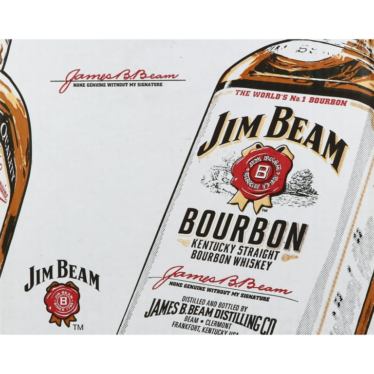 Jim Beam White 1.75L PET Carmel Vanilla Oak - Walmart.com