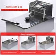 thumbnail image 4 of Filtration Multifunctional Electric Deep Fryer 1500W 6L Large Capacity Fryer Pot with Oil Filtration Basket for Kitchen, 4 of 7