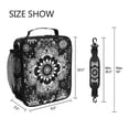 thumbnail image 5 of ALAZA Ethnic Mandala Paisley Flower Lunch Box Insulated Lunch Bag Reusable Thermal Cooler Tote School Picnic, 5 of 6