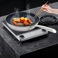 thumbnail image 3 of Round Sanding Traditional Wok Sturdy and Durable Frying Pan with Lid, About 5L, 3 of 21