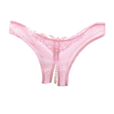 Mortilo Womens Thong   Panties For Women Low Rise Panty Cutout Home Sleep Panties Pink One Size