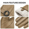 thumbnail image 5 of Whiteleopard Winter Lambskin Leather Women's Gloves with Touchscreen Texting and Warm Driving Function, 5 of 6