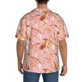 thumbnail image 3 of Wukai Pink Cockatoo Birds Men's Casual Short-Sleeve Button Down Shirt,Cuban Shirts for Men,Mens Short Sleeve Dress Shirts-4X-Large, 3 of 5