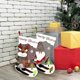 thumbnail image 3 of Calcetines navideños LzGUNGY Bolsa de dulces con Papá Noel colgante 46 * 22 cm Calcetines clásicos de gran tamaño para decoración de regalos navideños rojo 2, 3 of 5