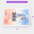 thumbnail image 5 of 4th of July Schnauzer Celebrates Independence Day 7x5in Folded Greeting Card Miniature Schnauzer Dog Lover Single Note Card with Envelope - 12010, 5 of 5