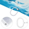 thumbnail image 4 of Dolphin Waterproof Bathroom Curtain Set with Hooks - Printed Shower Curtain Set for Bathroom Decoration, 4 of 5