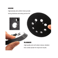 thumbnail image 4 of 2 Bases+respaldo De Velcro Para Lijadora Orbital Dewalt negro, 4 of 5